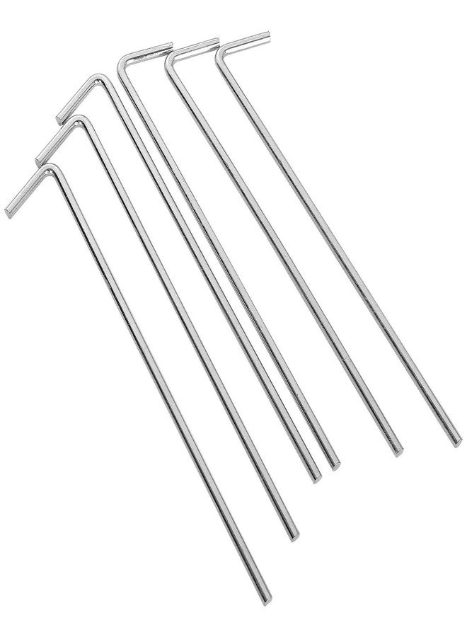 MIVIDE 100 Pack Tent Stakes 6-3/4”Galvanized Steel Metal Tent Stakes Pegs, Garden Stakes Edging Fence Hooks Pegs for Camping, Shelters, Tarp, Canopies, Christmas Decoration Stakes - Image 3