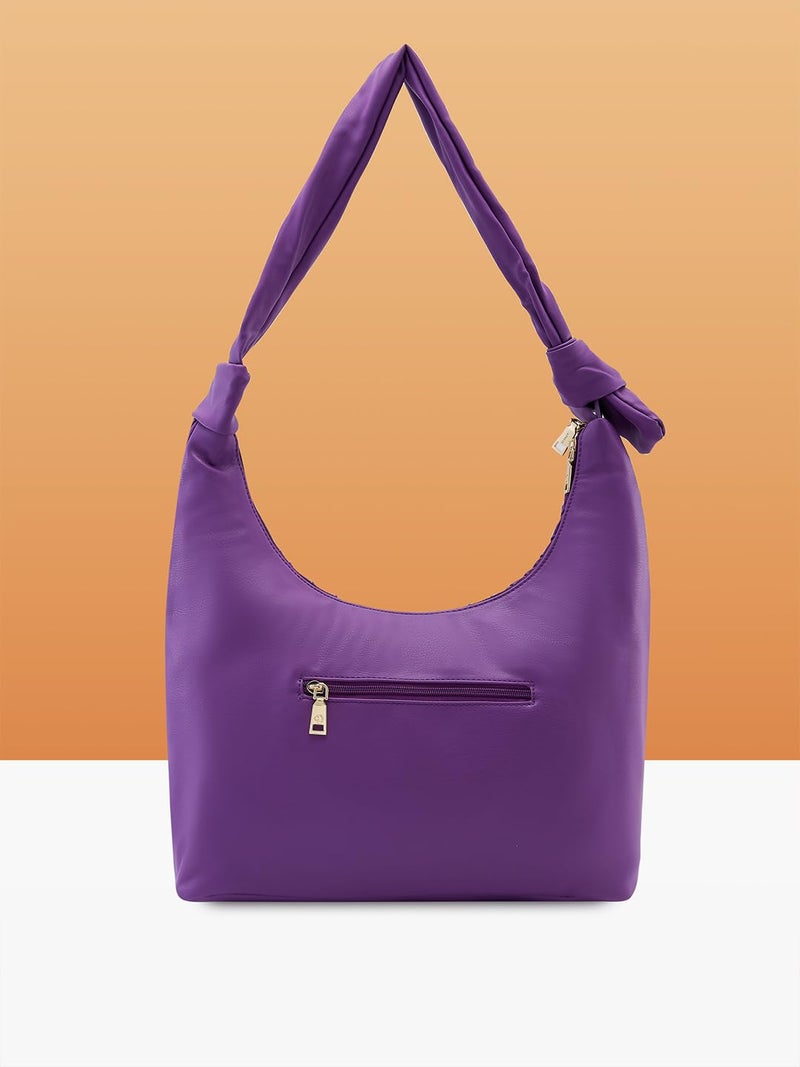 Caprese Shelbee Hobo Bag for Women (Large, Purple) - Image 3
