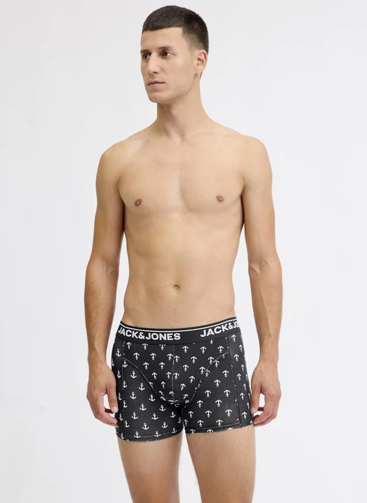 JACK & JONES 3 Pack Solid Trunks