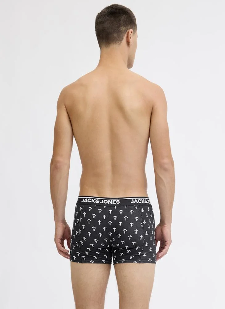 جاك اند جونز ثلاث عبوات سراويل داخلية رجالية سادة