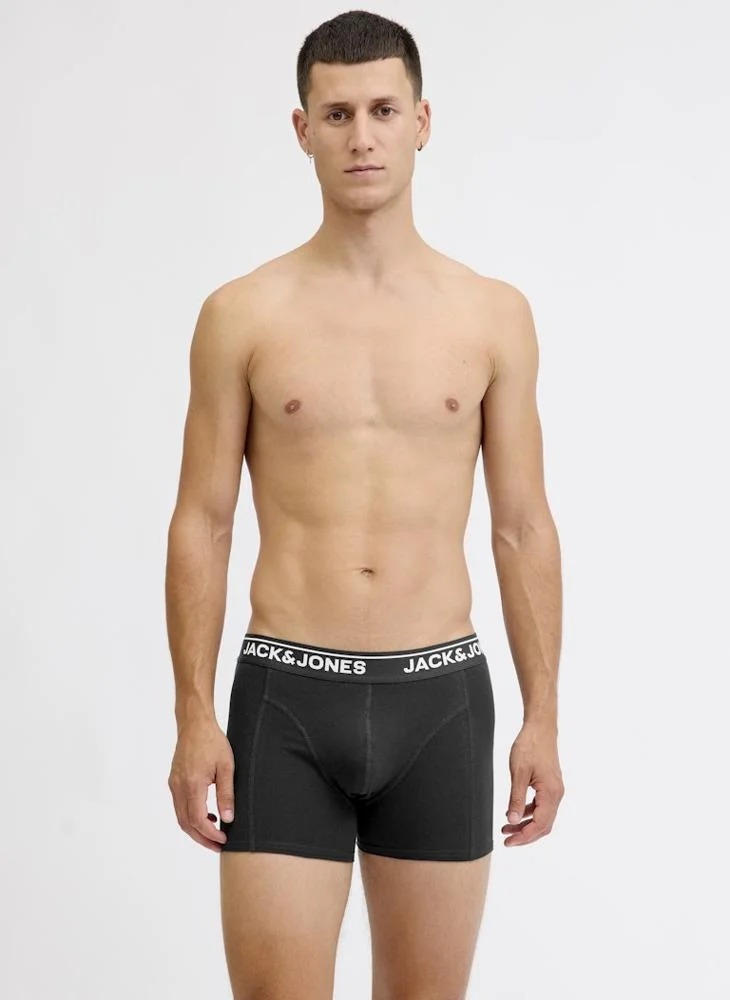 جاك اند جونز ثلاث عبوات سراويل داخلية رجالية سادة