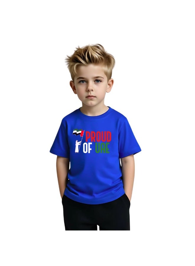 PRINTSHOP4ME UAE Boys' Cotton T Shirt | Round Neck | Short Sleeve | Regular Fit | Casual Wear | Daily Activities | Outdoor Travel | Events - Image 1