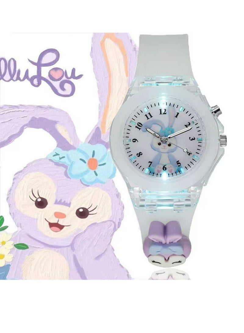 هاويو 2 جهاز كمبيوتر شخصي ساعات الأطفال,3D جميلة كرتون الرقمية الرياضة ساعة السيليكون ساعات المعصم أفضل هدية للفتيات 3-11 سنة من العمر الأولاد,الوقت التدريس سهلة القراءة الوقت بوضوح في الليل - Image 5