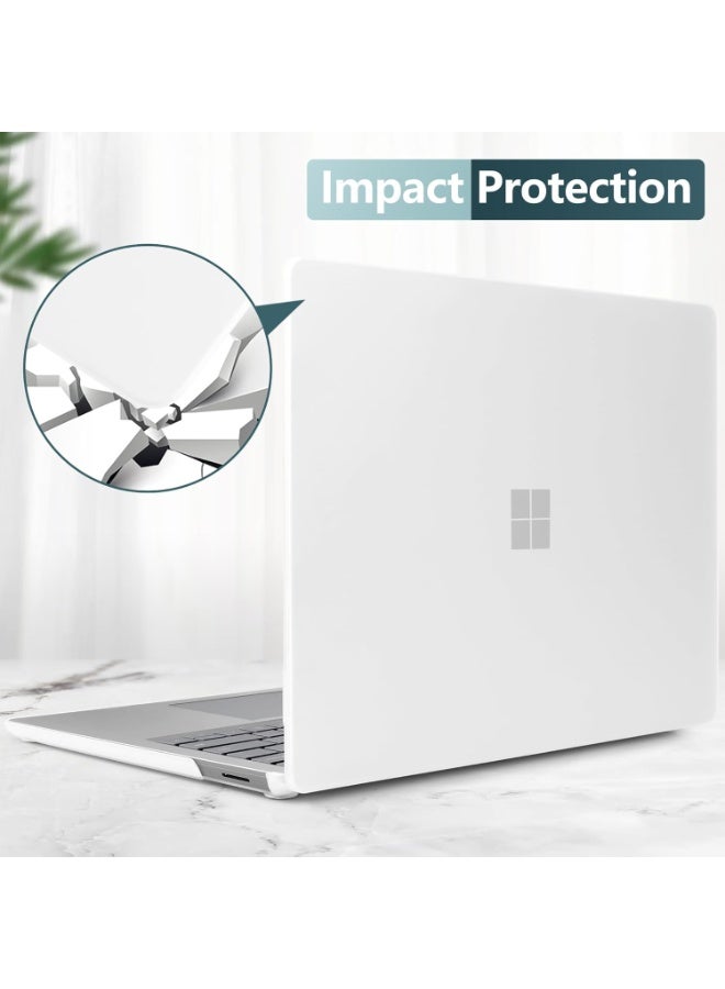 Plastic Hard Shell Cover Compatible with Microsoft Surface Laptop 15 inch Case 7th Edition Copilot+ PC 2025 2024 Release Touchscreen Display Model 2037,Frosted Clear - Image 2