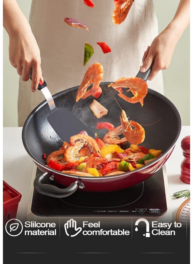 Baskety مجموعة ملعقة سيليكون باكستي - ملعقات سيليكون مرنة مقاومة للحرارة حتى 480 فهرنهايت - مجموعة أدوات الطهي السيليكون - ملعقات البيض، مقلبات الفطائر، ملعقات المطبخ (عبوة من 1) - Image 4