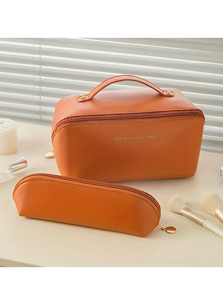 ORiTi Waterproof Multifunctional Travel Cosmetic Bag - Large Capacity Makeup Case for Women, Men, and Girls Pouch not inluded - BLACK - Image 4