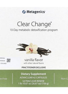 Clear Change 10-Day Metabolic Detoxification Program Vanilla 3 Piece Set