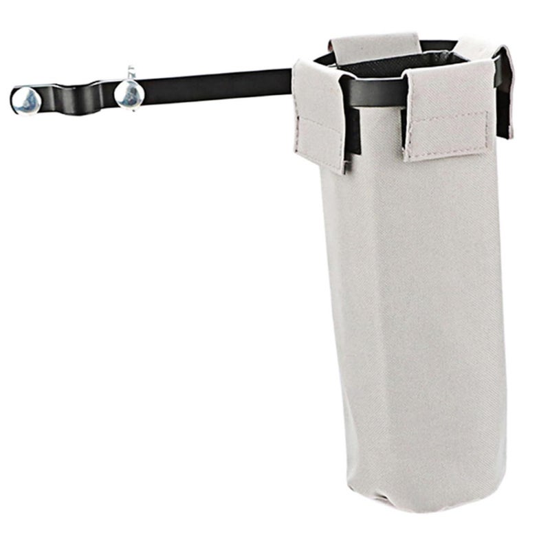 Gray Canvas Drum Stick Holder Bag With Stand Bracket Portable Storage Pouch For Drummers - Image 2