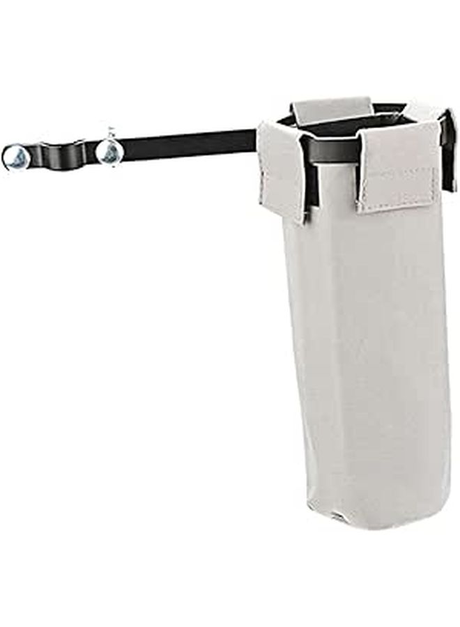Gray Canvas Drum Stick Holder Bag With Stand Bracket Portable Storage Pouch For Drummers - Image 1