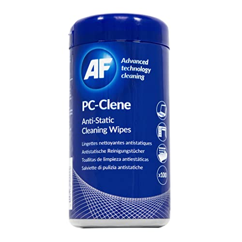 AF PC-Clene - Anti Static Cleaning Wipes - Tub of 100 - Image 1