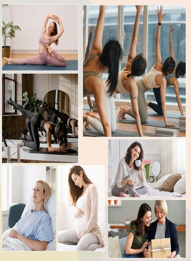 BISOUSOX Pilates Socks Slouch Scrunch Grip Socks, Yoga Grippy Barre Anti Slip Long Ankle Crew Sock for Women Hospital - Image 4