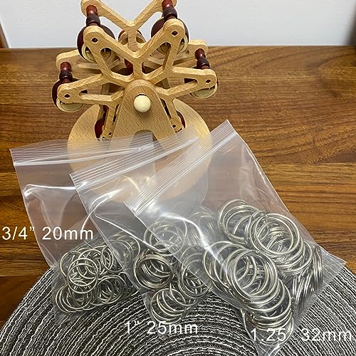 HoAoOo Key Ring/Key Chain, 50 Pack 3/4 inches 20mm Split Round Metal Silver Keyring for Home/Car/Outdoor/Arts/Lanyards/CraftsKeys Organization - Image 5