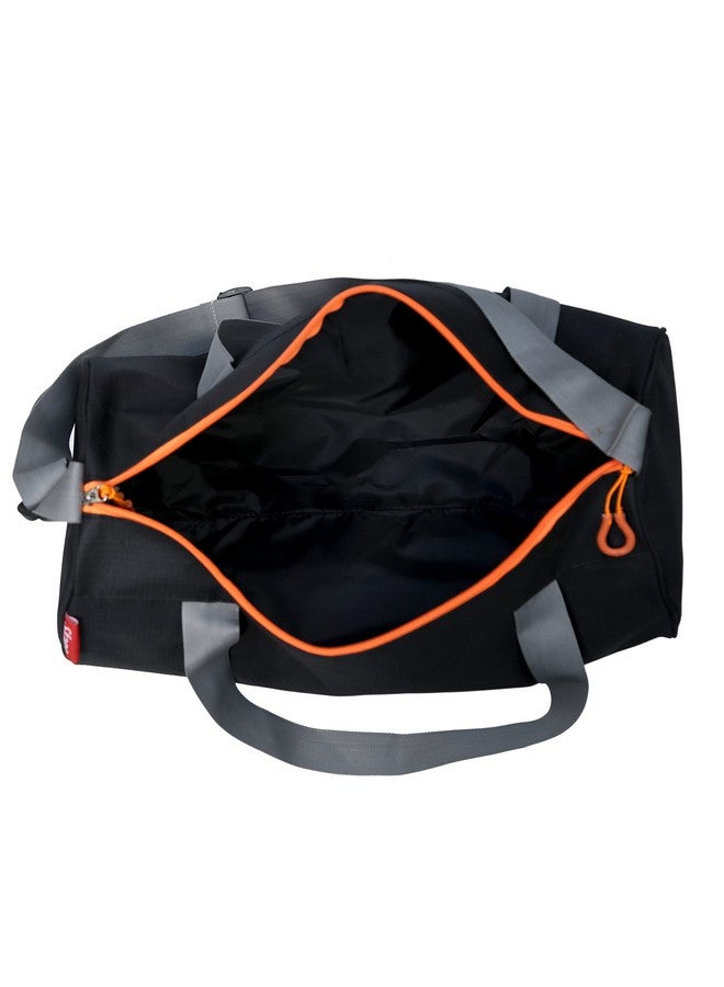 Sfane Gym Bags for Men with Separate Shoe Compartment Sports Gym Bag for Women Duffle Bags for Gym, Duffel Bags Sports Bag - Orange & Black - Image 4