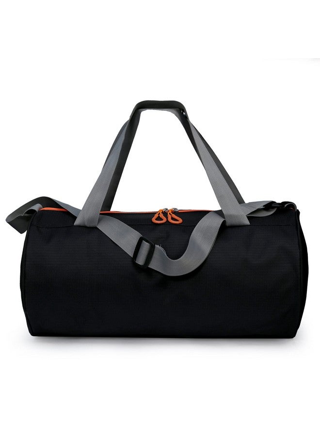 Sfane Gym Bags for Men with Separate Shoe Compartment Sports Gym Bag for Women Duffle Bags for Gym, Duffel Bags Sports Bag - Orange & Black - Image 3