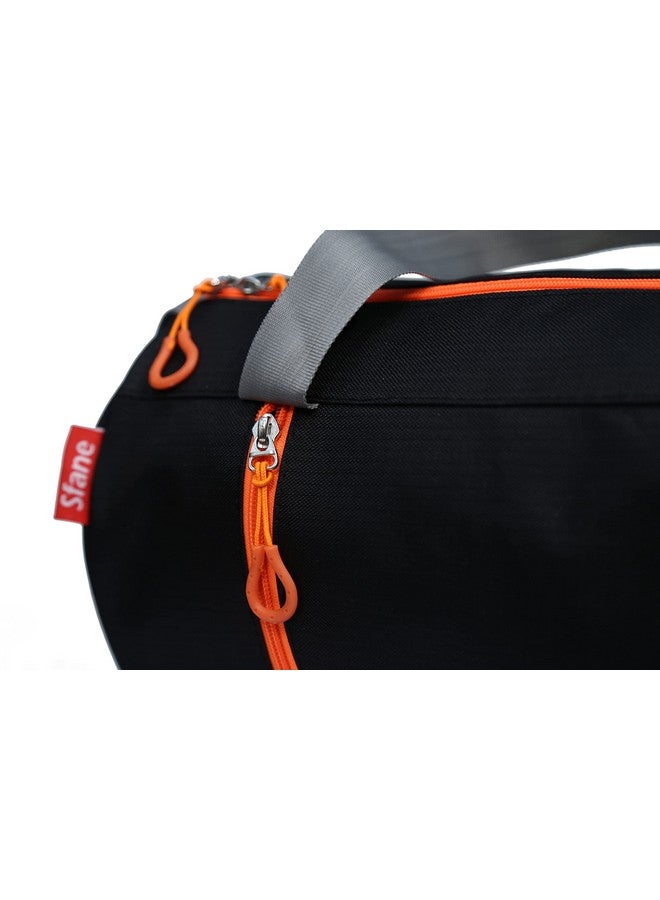 Sfane Gym Bags for Men with Separate Shoe Compartment Sports Gym Bag for Women Duffle Bags for Gym, Duffel Bags Sports Bag - Orange & Black - Image 5