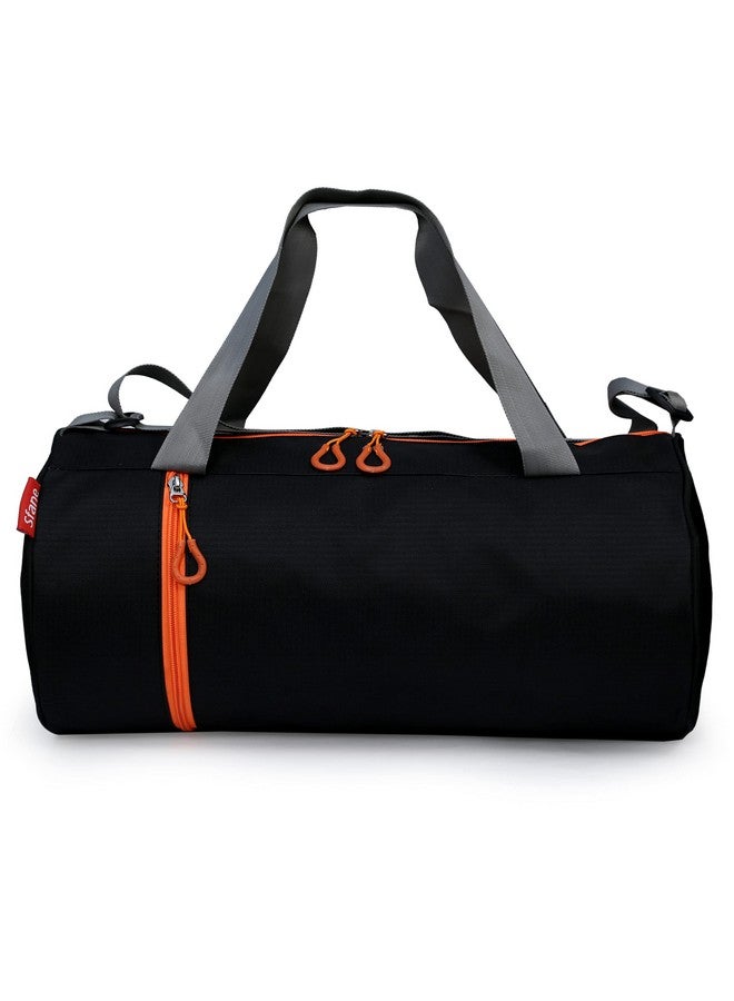 Sfane Gym Bags for Men with Separate Shoe Compartment Sports Gym Bag for Women Duffle Bags for Gym, Duffel Bags Sports Bag - Orange & Black - Image 1