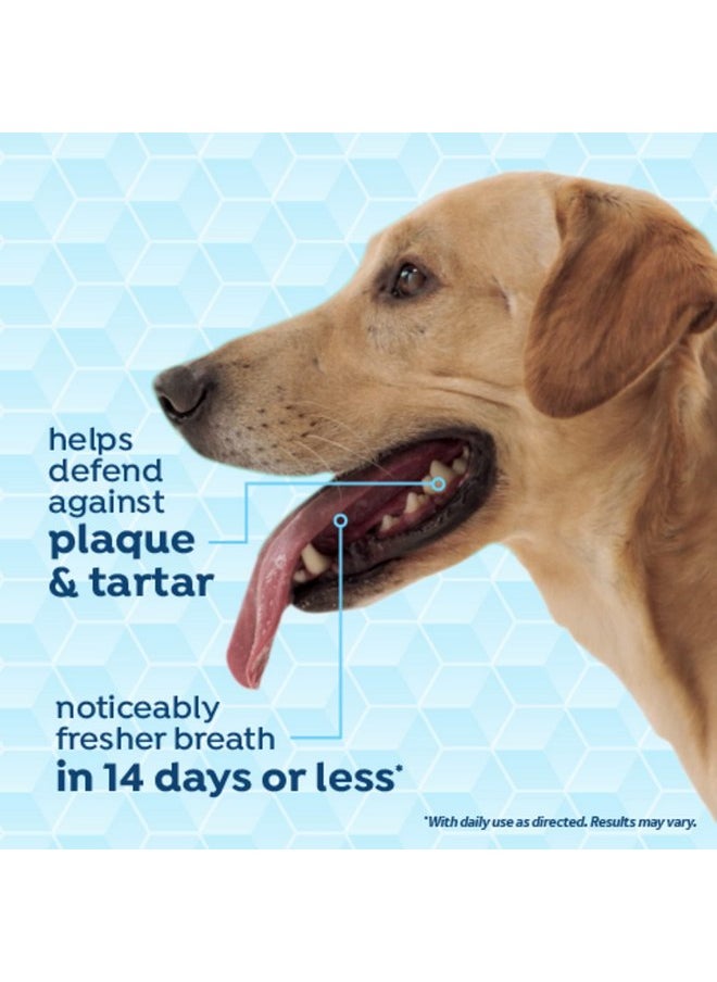 TropiClean - TropiClean Fresh Breath Certified Wellness Collection Dental Health Solution - Prevents Plaque & Tartar - VOHC Accepted - Freshens Bad Dog Breath | 33.8 oz - Image 1