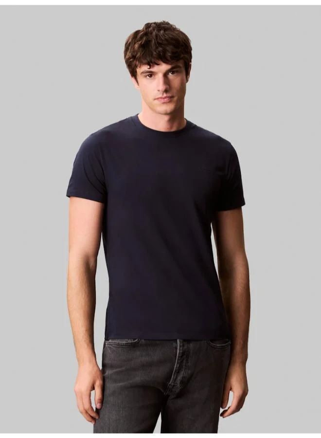 CALVIN KLEIN Slim Stripe Short Sleeve T-Shirt