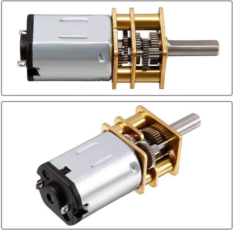 Hxchen 2Pcs DC 12V 200RPM N20 Torque Geared Gearbox Gear Box Micro Electric Motor - Image 3