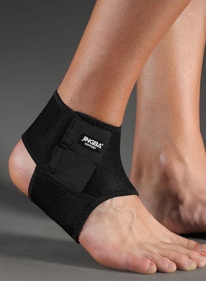 جينجبا سابورت دعامة الكاحل القابلة للتعديل للرجال والنساء - دعامة رياضية لتخفيف آلام وتر الكعب والتهاب اللفافة الأخمصية وإصابات الكاحل، مقاس واحد يناسب جميع أحجام الكاحل، "دعامة الكاحل الرياضية" - Image 1