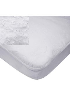 American Baby Company American Baby Company Waterproof Fitted Crib and Toddler Protective Mattress Pad Cover, White  - Image 1