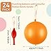 HSLCGF 24 Pcs Multicolor Punch Balloons Bounce with Rubber Band Handle Heavy Duty for Birthday party favors Kid Multicolor - Image 4