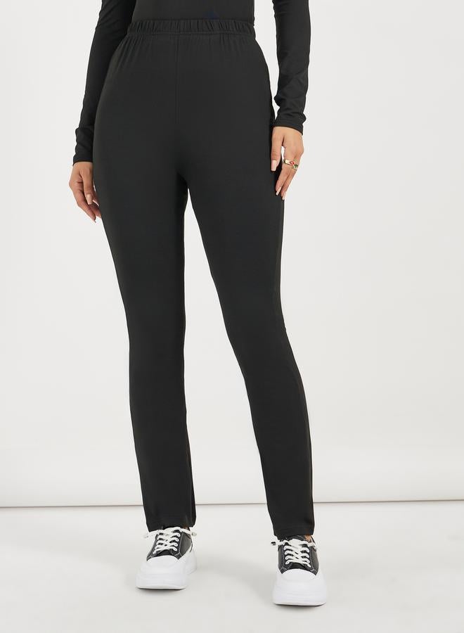 Styli High Rise Tapered Trousers with Box Pleat - Image 2
