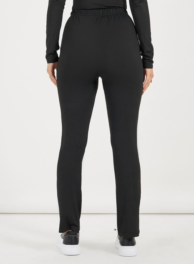 Styli High Rise Tapered Trousers with Box Pleat - Image 4