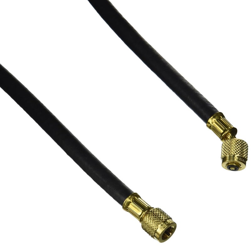 15060 Plus II 1/4" Heavy Duty HCA Straight x Angle Charging Hose, 60", Black