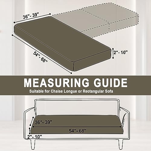 BT.WA Couch Cover 1 Piece Chaise Lounge Cover Velvet Sectional Couch Cushion Covers Separate L Shape Sofa Slipcovers Furniture Protector for Dogs Pets (Chaise or Sofa 3-Seater, Olive Green) - Image 5