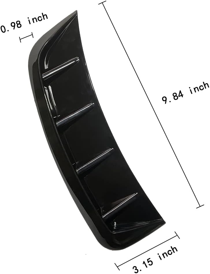 Curboom Car Decorative Intake Side Vent Decal - Universal Auto Fender Cover Trim Scoop Air Flow Shark Gills - Image 5