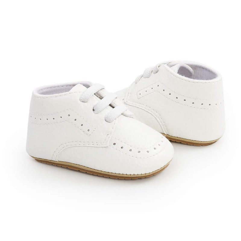Meckior Infant Baby Boys Girls Classic PU Leather Wedding Loafers Brogue Toddler Oxford Dress Shoes First Steps Walking Flat Lazy Crib Shoe - Image 5