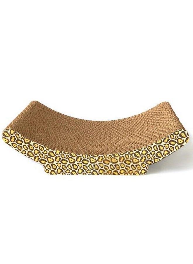 PET Cat Scratching Board, Corrugate Cat Scratcher For Indoor Cats With Box, Cat Scratch Pad With Catnip, Cardboard Cat Scratcher Double-Sided Usability U Design  - Image 4