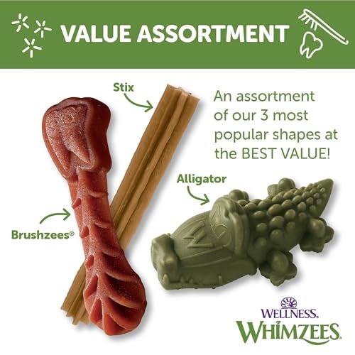 WHIMZEES Wellness Value Box Dog Dental Treats, Natural Chews, Small Size, (89 Count) - Image 4