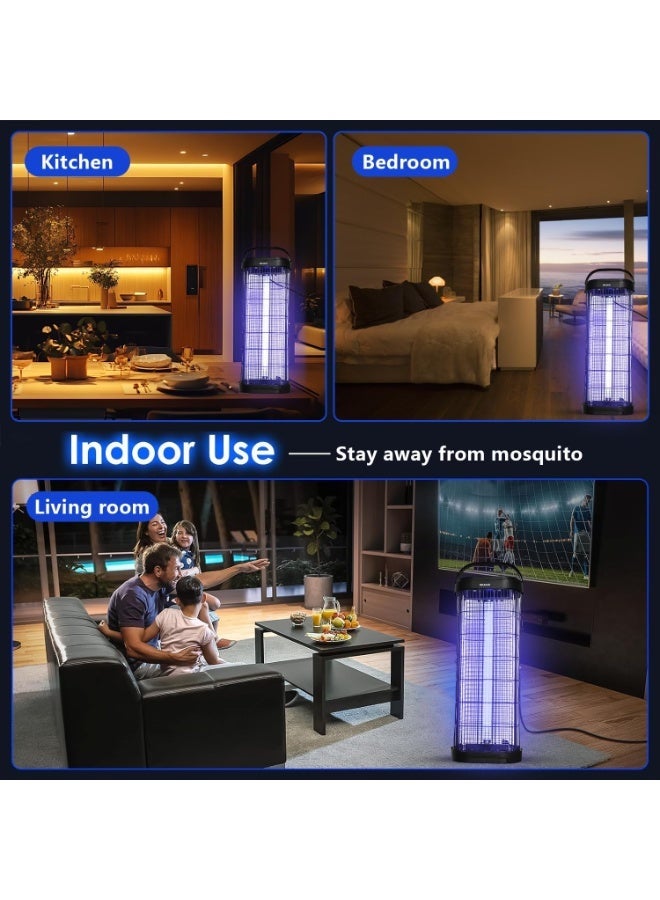 Bug Zapper Big with UV Light | Electric Mosquito Killer Lamp Indoor & Outdoor | Safe & Silent Insect Trap for Home, Garden, Bedroom - Image 5