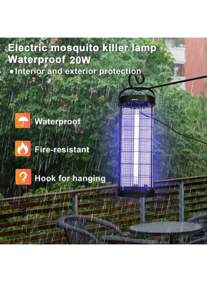 Bug Zapper Big with UV Light | Electric Mosquito Killer Lamp Indoor & Outdoor | Safe & Silent Insect Trap for Home, Garden, Bedroom - Image 3