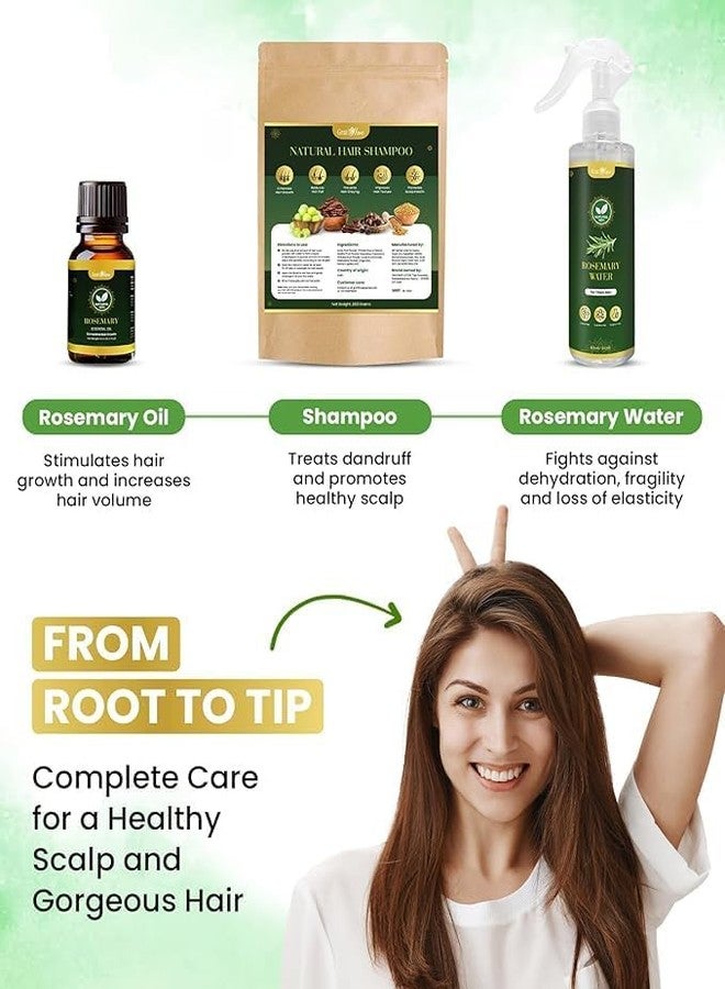 Gratihive Natural Hair Shampoo with Amla Reetha Shikakai & Methi Dana - Methi Dhana Amla Reetha Shikakai Powder Hair Wash Shampoo - Suitable for Men & Women - 200 Grams - Image 5