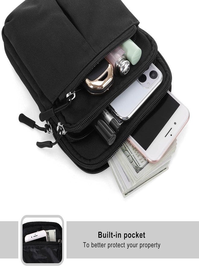 KAMO Multifunction Phone Waist Bag - Diagonal Cross Body Smart Phone Case Outdoor Bag with Triple Zip for Women & Men - Image 4
