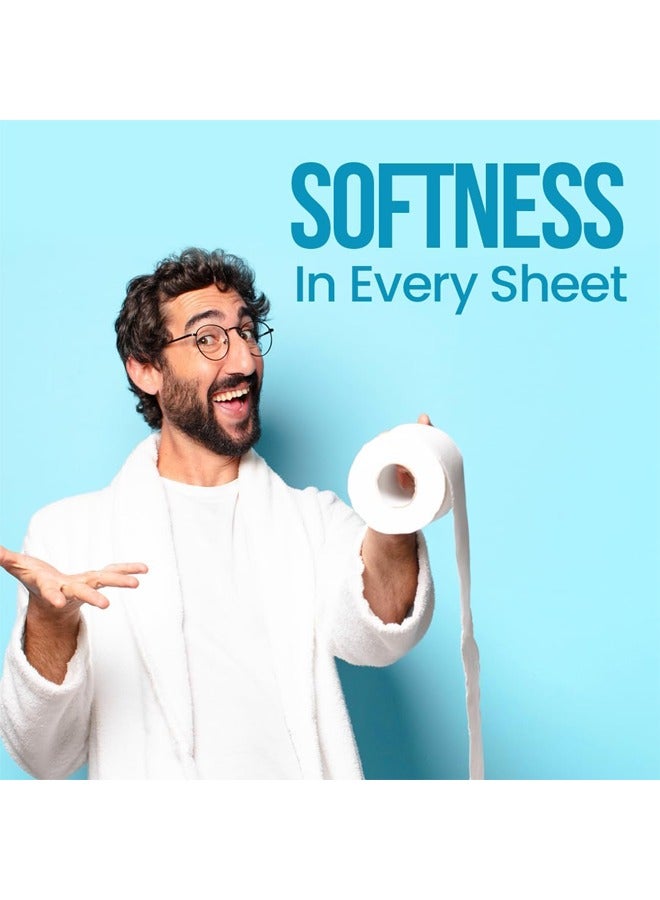 NICE Touch لفائف تواليت عادية 2 طبقة 8000 ورقة، 20 لفافة من 400 ورقة - Image 4