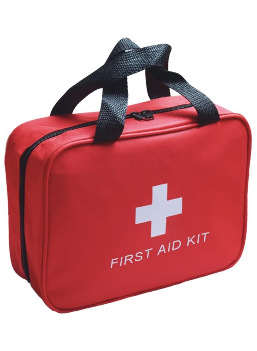 Small First Aid Kit Bag Empty, First Aid Bag Pouch Compact Survival Medicine Bag for Home Office Car Businesses Camping(Empty Bag)
