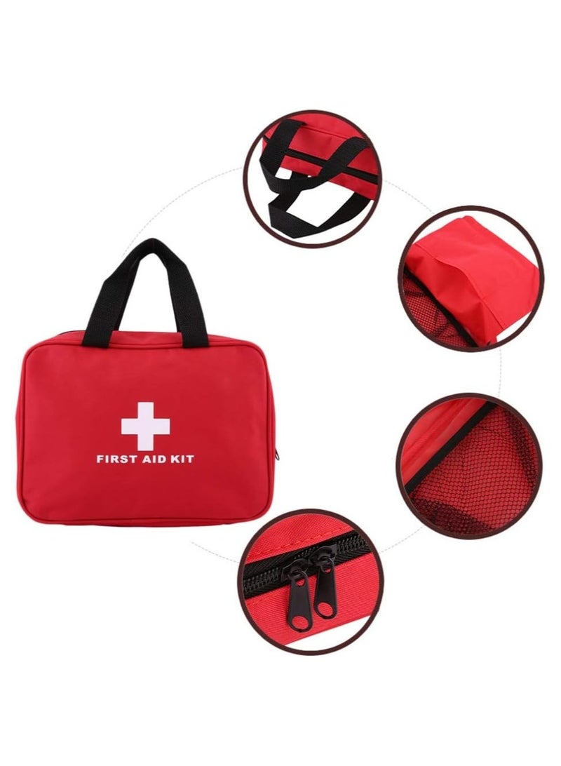 Small First Aid Kit Bag Empty, First Aid Bag Pouch Compact Survival Medicine Bag for Home Office Car Businesses Camping(Empty Bag) - Image 2