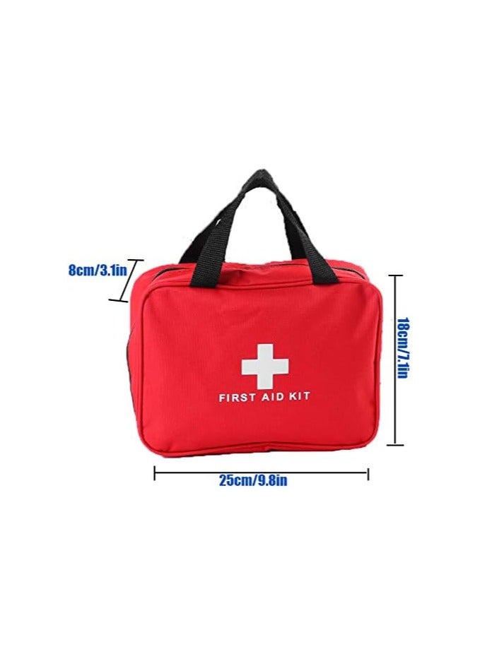 Small First Aid Kit Bag Empty, First Aid Bag Pouch Compact Survival Medicine Bag for Home Office Car Businesses Camping(Empty Bag) - Image 3