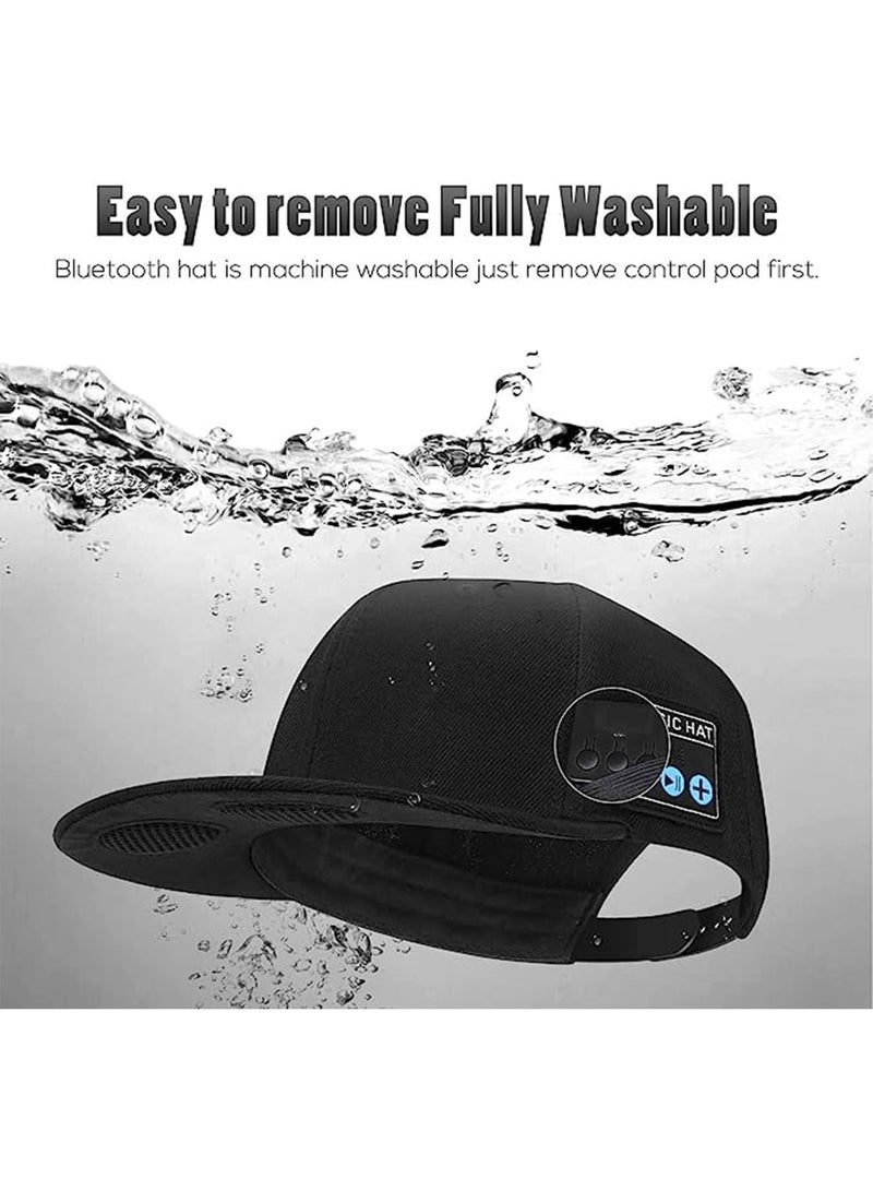 Outdoor Wireless Bluetooth Music Baseball Cap Rechargeable Bluetooth Music Hat Sun Hat with Amplifier Sound System Black - Image 4
