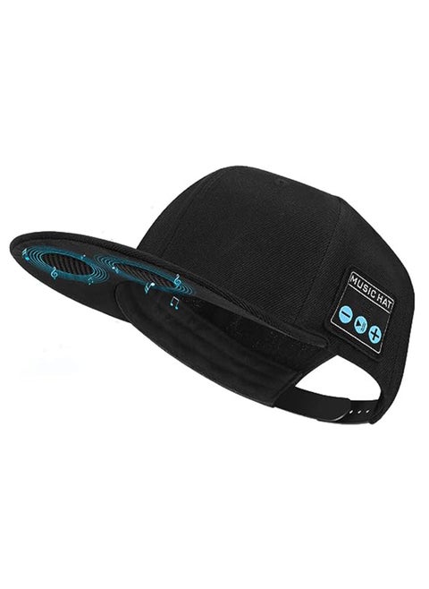 Outdoor Wireless Bluetooth Music Baseball Cap Rechargeable Bluetooth Music Hat Sun Hat with Amplifier Sound System Black