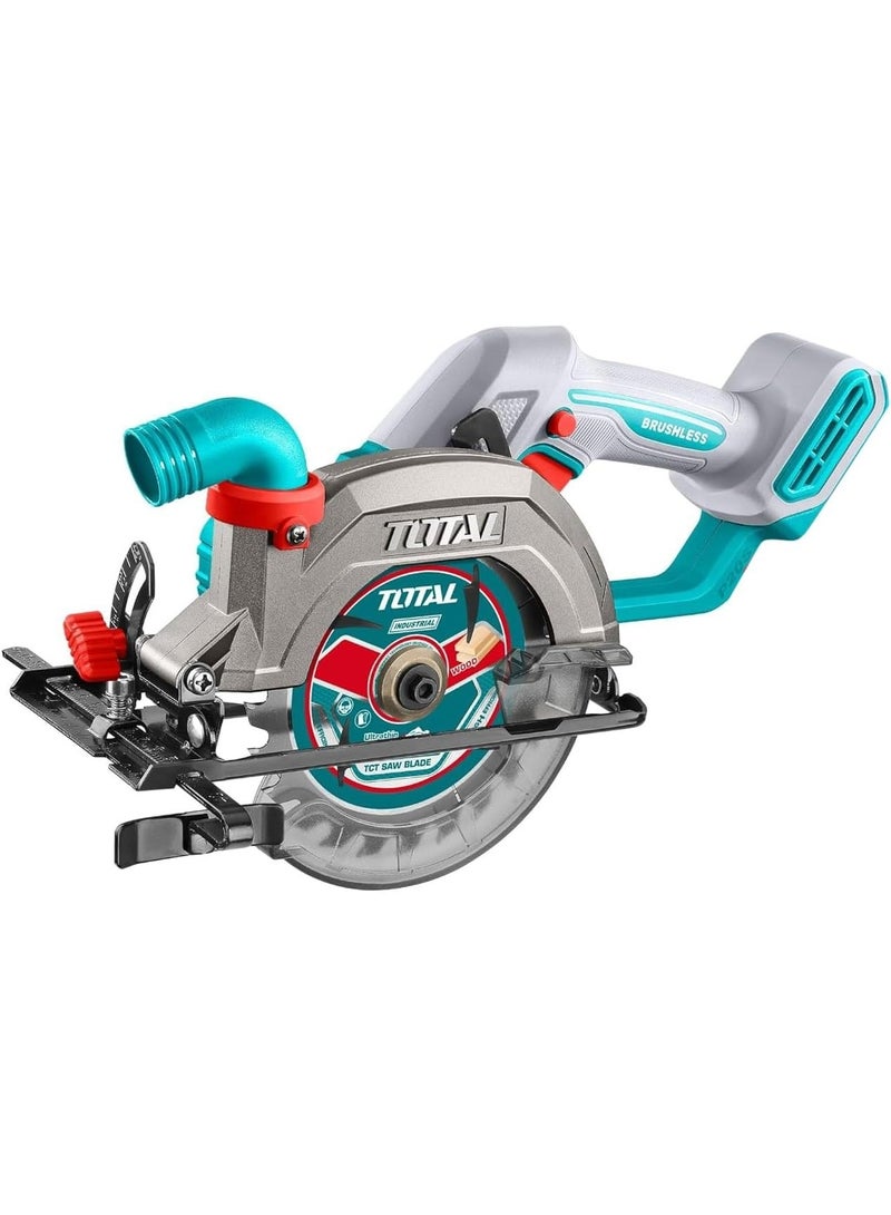TOTAL 20V Brushless Circular Saw with 4.0Ah Battery & Charger  Industrial Power Tool  High RPM Cutting  Model P203-1 - Image 1