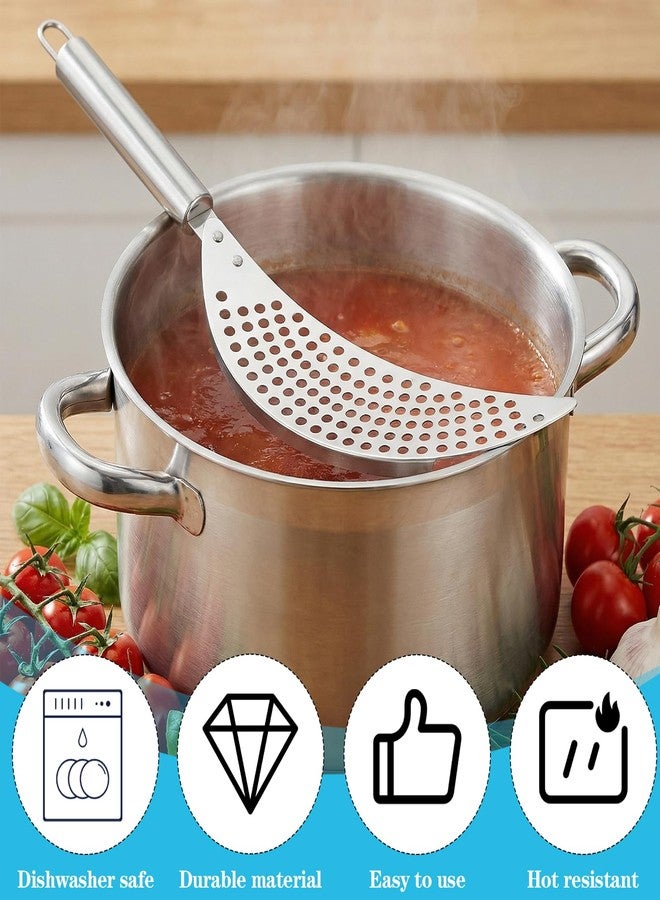 Guduling Pot Strainer with Handle,Stainless Steel Strainer for Pot,Pan Strainers for Universal Stovetop Drain Insert,Noodles, Fried Foods & Fruit, Fits Most Pots and Pans - Image 4
