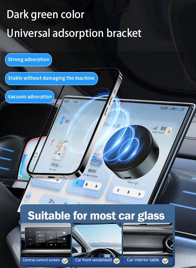 Vacuum Magnetic Suction Car Phone Holder, Protable  Universal, Strong Suction 360° Mobile Phone Mount for Car, Gym, Kitchen - Compatible with iPhone  Android - Image 3