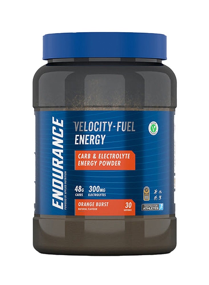Applied Nutrition Endurance Velocity Fuel Carb Plus Electrolyte Energy Breathe Easy, Orange Burst, 1.5 Lbs.