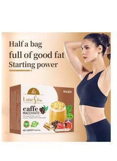 NUGEN Ketogenic Macchiato Coffee With Arabica Coffee L-carnitine Guarana. Probiotics & fish collagen peptide Lose weight and get a slimmer figure 10 Bags  - Image 1