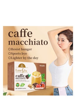 NUGEN Ketogenic Macchiato Coffee With Arabica Coffee L-carnitine Guarana. Probiotics & fish collagen peptide Lose weight and get a slimmer figure 10 Bags  - Image 3